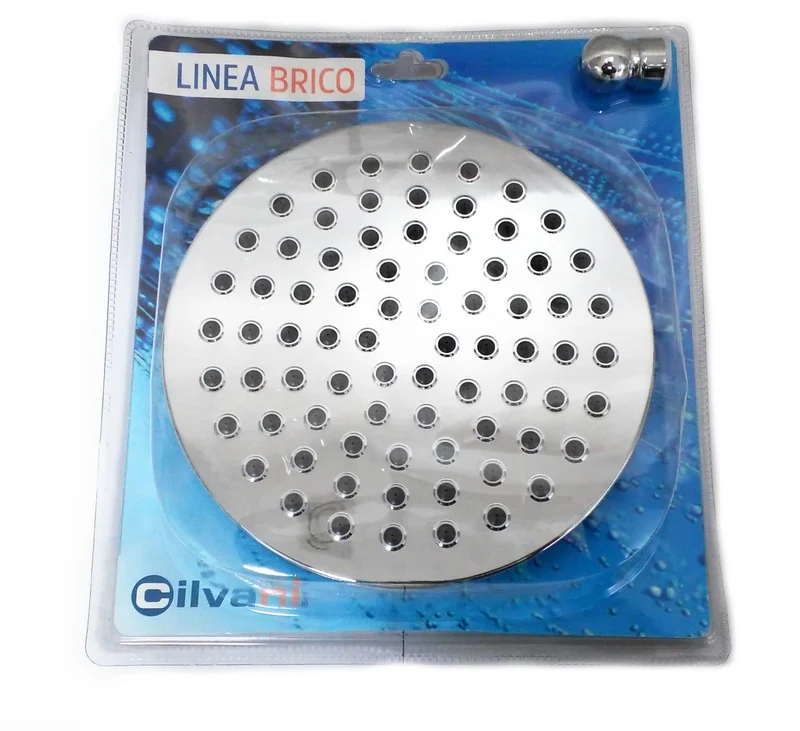 Soffione Doccia Vasca Doccetta Ricambio Moderno Tondo Cm 20