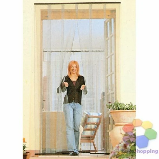Zanzariera A Lamelle 140x250h Bianca
