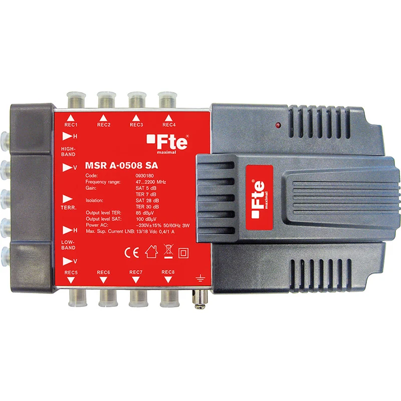 Multiswitch Radiale 5 Ingressi 8 Uscite FTE – MSRA0508
