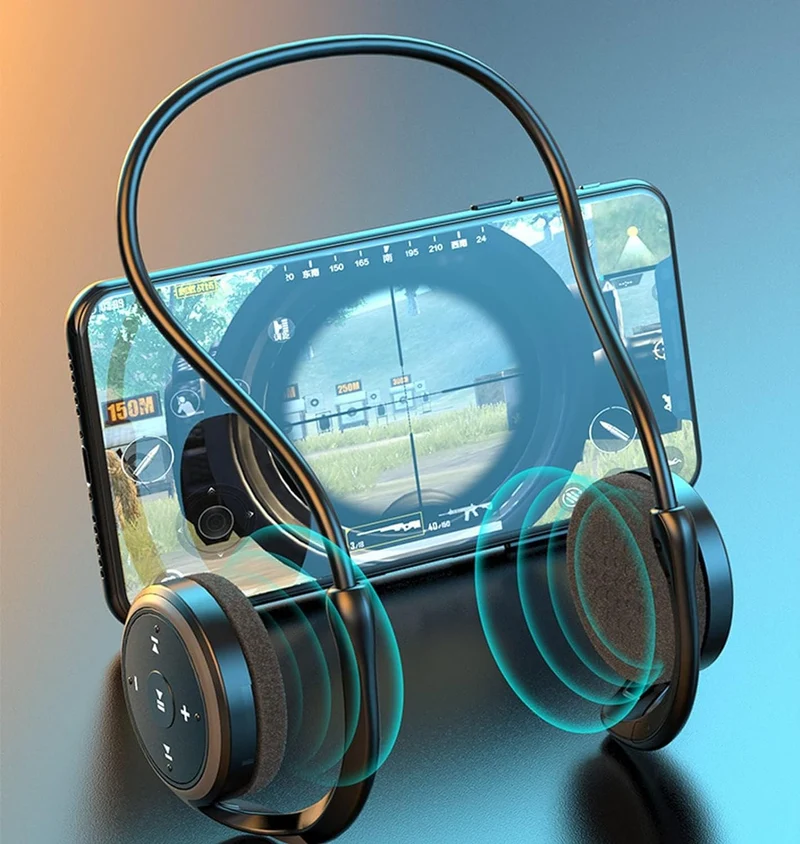 Cuffie Bluetooth 5.0 per sport, con supporto scheda TF e radio FM, CVC8.0, cancellazione del rumore, 12 ore di riproduzione per corsa, ciclismo, palestra
