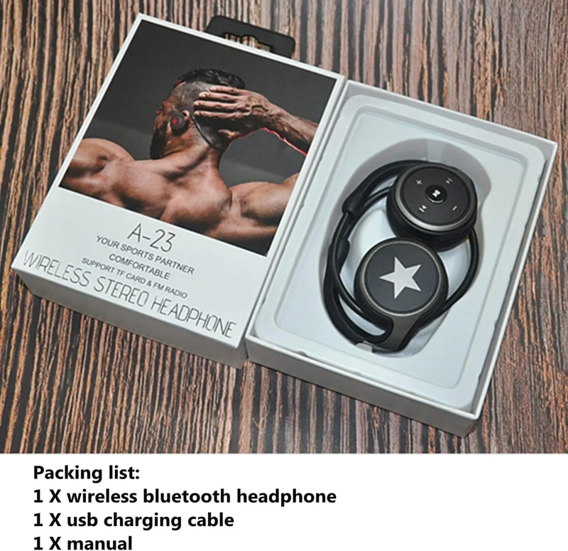 Cuffie Bluetooth 5.0 per sport, con supporto scheda TF e radio FM, CVC8.0, cancellazione del rumore, 12 ore di riproduzione per corsa, ciclismo, palestra