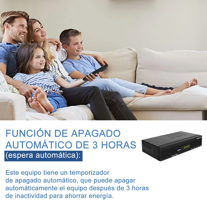 Decoder Digitale Terrestre 2025, Decoder DVB-T2 H.265 HEVC Main 10Bit, Ricevitore Digitale Terrestre USB PVR Lettore Multimediale, Full HD 1080p, HDMI, SCART
