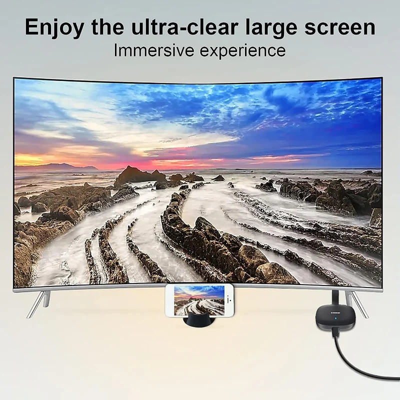 OBEST Wireless HDMI Dongle Streaming, 5G HD HDMI Wi-Fi Display Dongle, ricevitore 4K Wireless Display Ricevitore per telefoni cellulari, tablet, Macs, Samsung, LG, HTC, PC, supporta Miracast, Airplay,