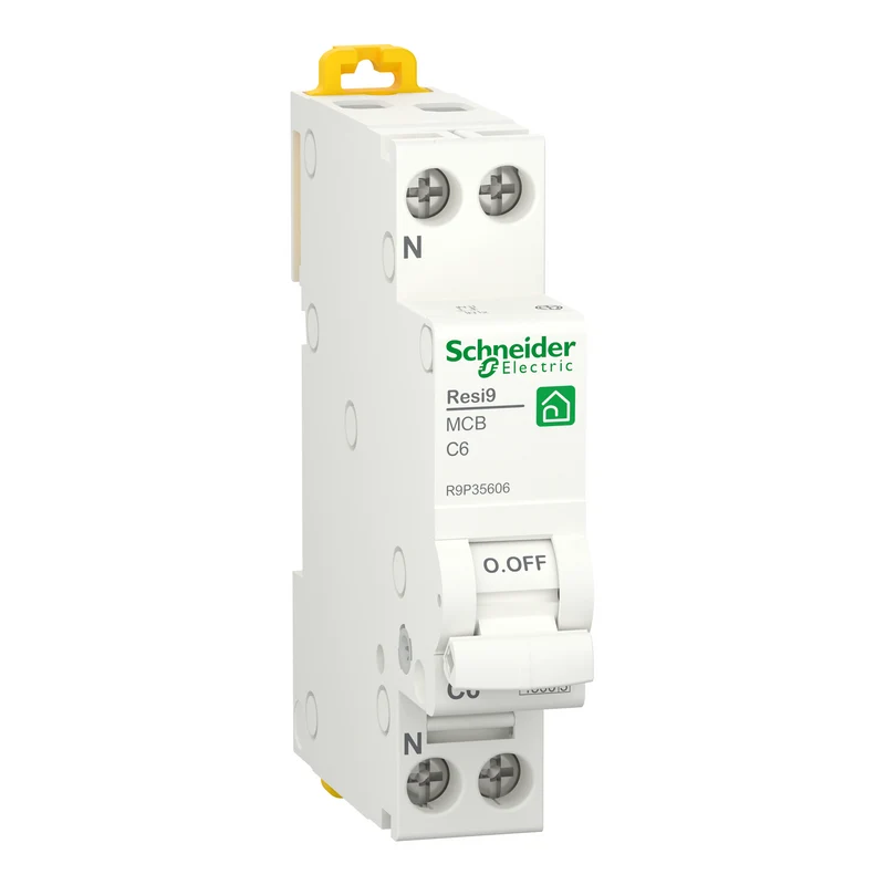 Interruttore Magnetotermico Schneider Resi9 MCB 1P+N Curva C 4500A 230V