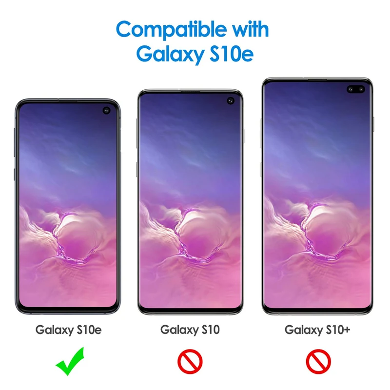 JETech Ultra Sottile Cover Compatibile con Samsung Galaxy S10e, Magro Cellulare Custodia con Assorbimento degli Urti e Progettare in Fibra di Carbonio (Nero)