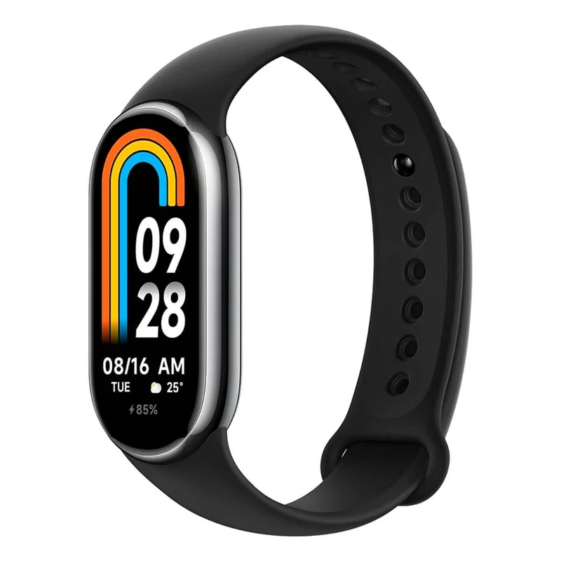 Xiaomi Mi Smart Band 8 - Braccialetto di attività, display AMOLED, monitoraggio della frequenza cardiaca, 190 mAh, 150+ modalità sportive, fino a 16 giorni di autonomia, nero