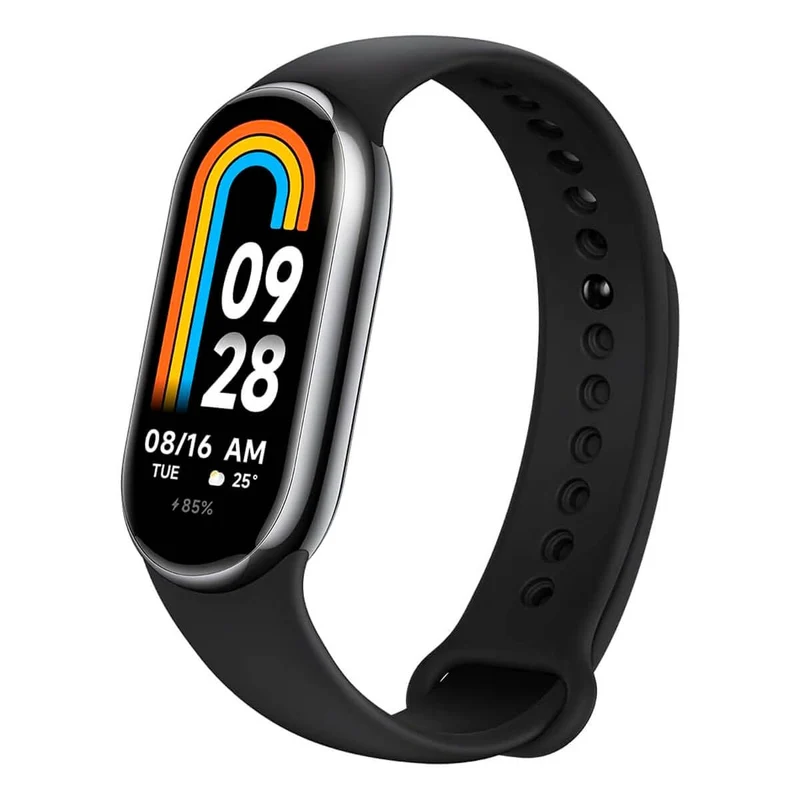 Xiaomi Mi Smart Band 8 - Braccialetto di attività, display AMOLED, monitoraggio della frequenza cardiaca, 190 mAh, 150+ modalità sportive, fino a 16 giorni di autonomia, nero
