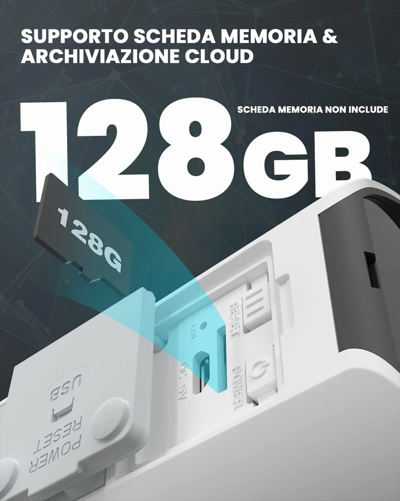 ieGeek 2K Telecamera Wi-Fi Interno/Esterno Senza Fili a Batteria, Videocamera di Sorveglianza a Faretti con Visione Notturna a Colori, Allarme con Rilevazione PIR, Sirena,Audio a 2 Vie,IP65
