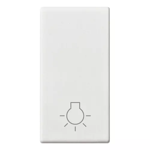 Tasto 1 Modulo Simbolo Luce Bianco Vimar Plana/Linea – 14021.L