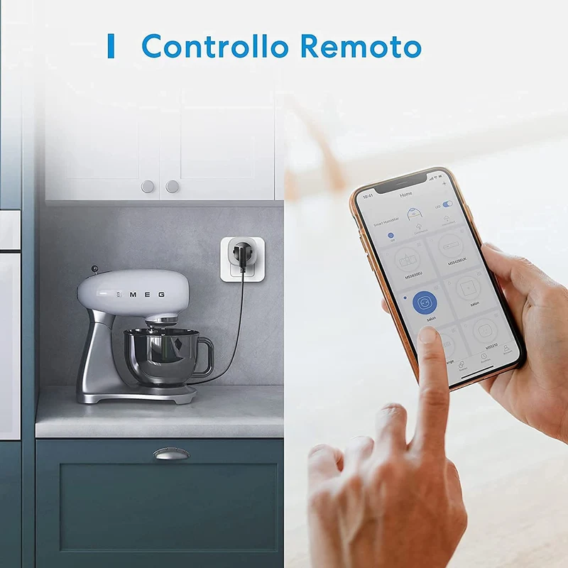 Multipresa smart socket presa intelligente con connettività wi-fi e timer