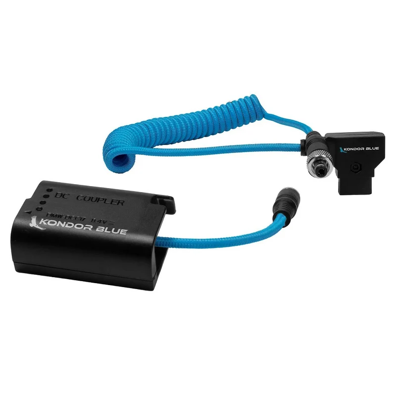 Kondor Blue D Tap to Lumix S5 GH5 DMW-BLK22 Dummy Batteria Cable