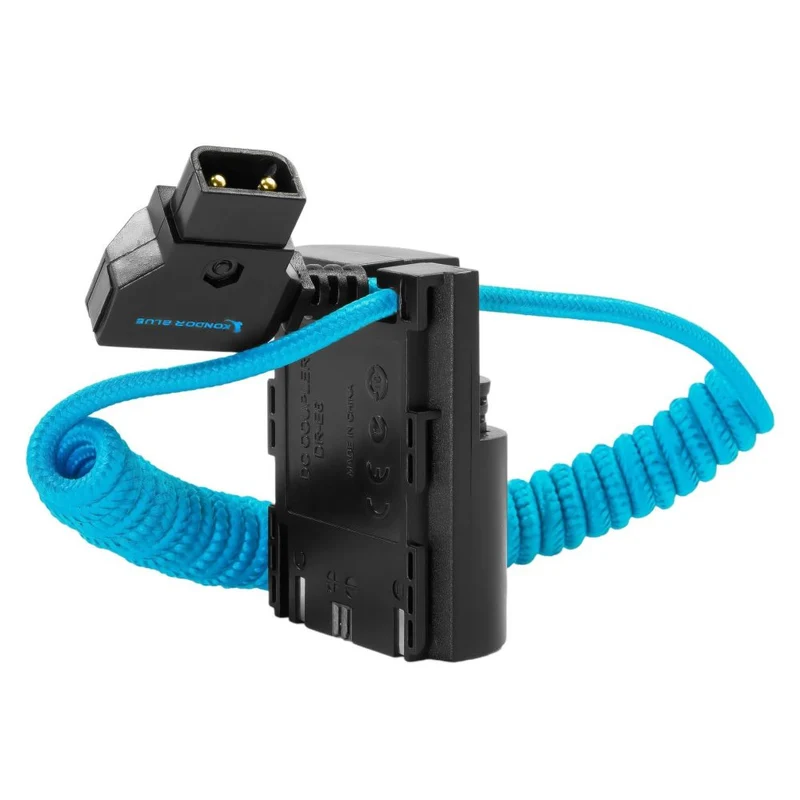 Kondor Blue D Tap Cavo per batteria fittizia Canon LPE6