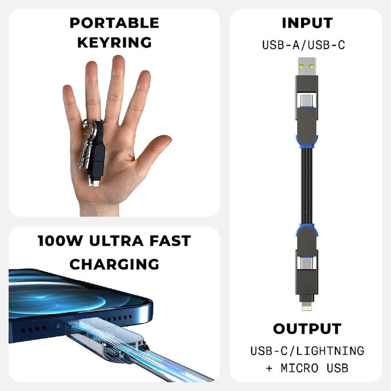 Rolling Square InCharge X blu zaffiro
