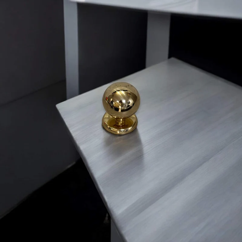 Pomolo Pomo Per Porta Entrata Portonicno In Ottone A Sfera 70 Mm Oro