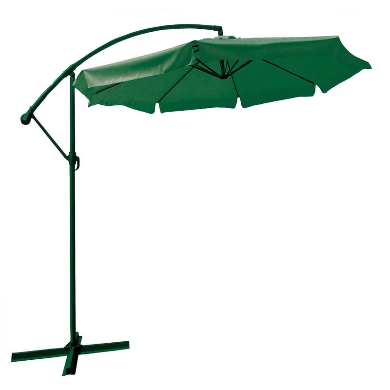 Ombrellone Acciaio Decententrato Rapido Flyn Cm.300 Verde