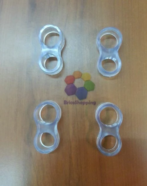 Paracolpo Doppio Anello Per Maniglie 4 Pezzi Para Colpo Maniglia