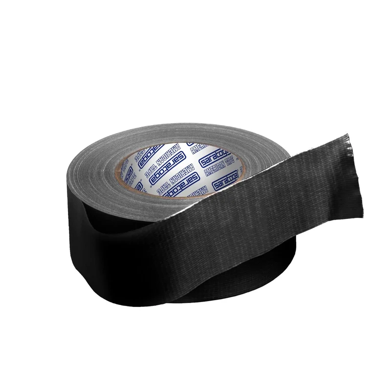 American Tape Nastro Telato Americano Rinforzato Saratoga Nero 50 x 25mt