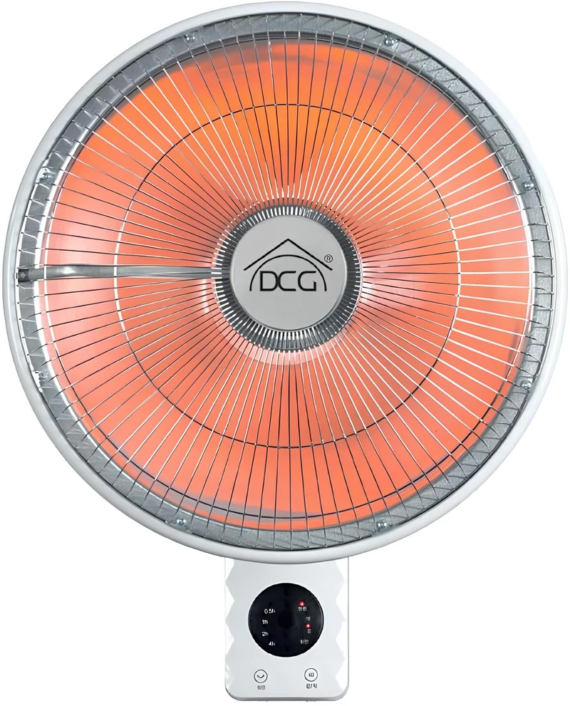 DCG SA9690 Stufa Elettrica da Parete al Carbonio A Parabola Telecomando e Timer