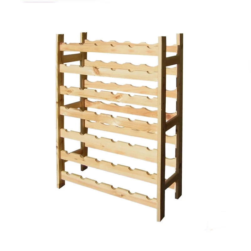 Cantinetta Vino Portabottiglie Legno Cucina 42 Bottiglie Pino Levigato Kit