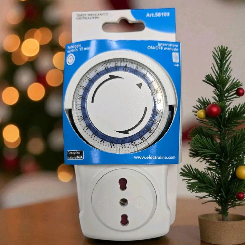 Timer temporizzatore meccanico automatico. 96 programmi giornalieri.