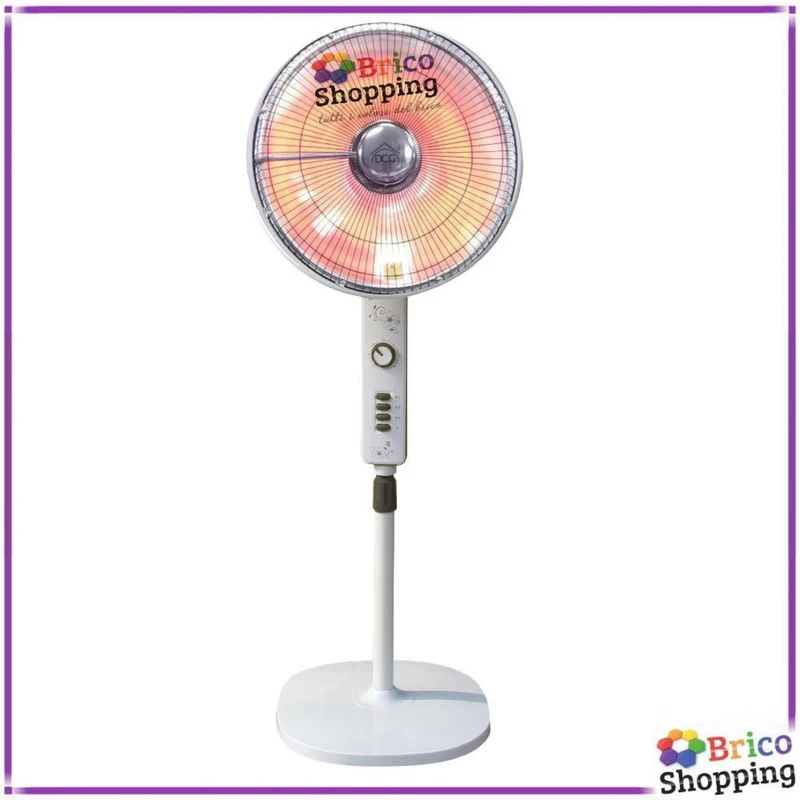 Stufa DCG SA9680 Al Carbonio a Parabola Basso Consumo Timer Oscillante H140 45mm