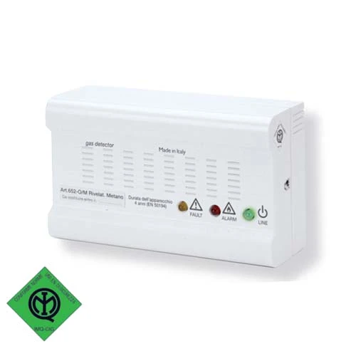 Rivelatore Fughe di Gas Metano Geca Gamma 652 a Parete Bianco – 36520846