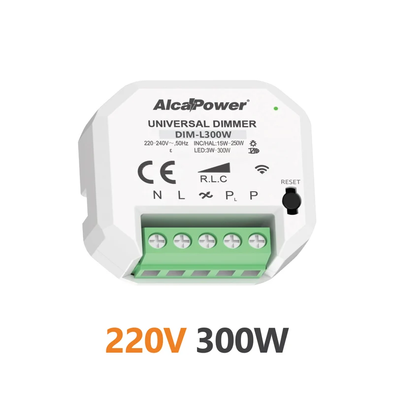 Dimmer Smart Wi-Fi da Incasso Alcapower 220-240V 300W – 927093
