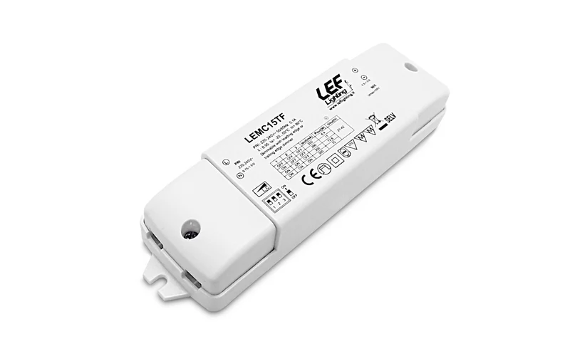 Alimentatore LED Multicorrente Dimmerabile Taglio di Fase LEF 200-350mA 8,4-15W IP20 – LEMC15TF