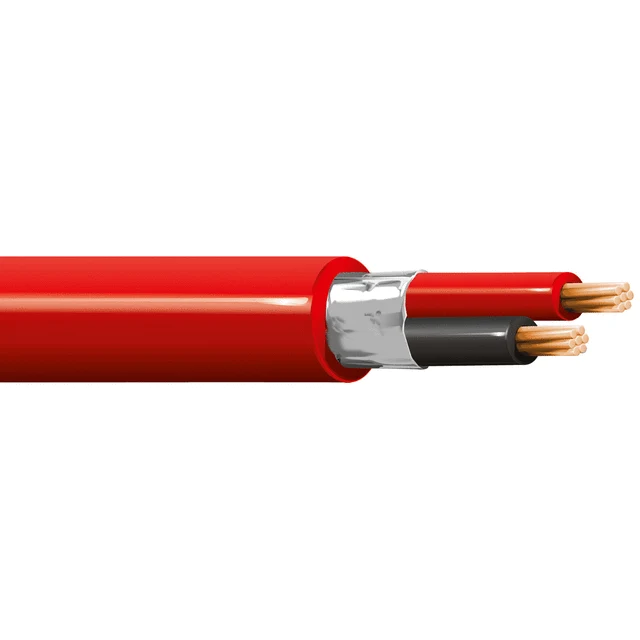 Cavo - 2X1.00 LSZH Rosso M.100 PH30 CCA-S1B,D1 - Vendita al Metro!
