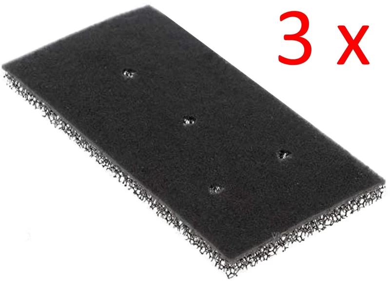 3 filtri Euro per asciugatrice Bauknecht Privileg Whirlpool HX 481010716911 | Asciugatrice a pompa di calore | Fino grosso | 230 x 115 x 14 mm | Filtro in spugna