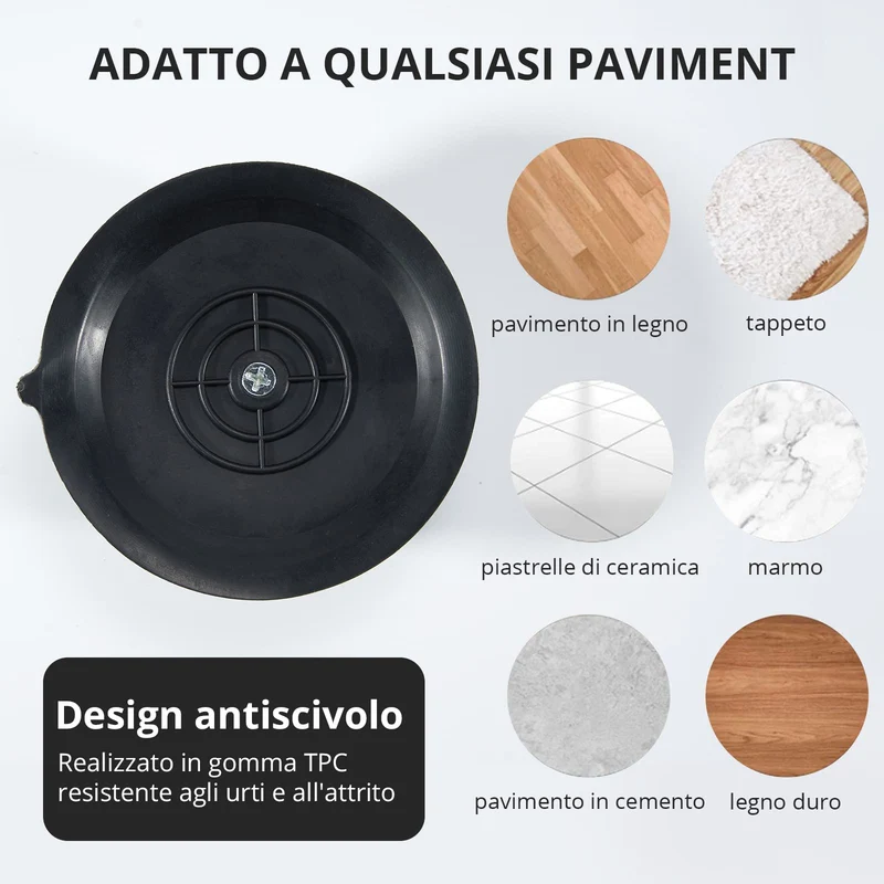 4 Pcs Piedini Antivibrazione Lavatrice, Gomma, Femmina-femmina Universali per Asciugatrice, Frigoriferi, Mobili ed Elettrodomestici