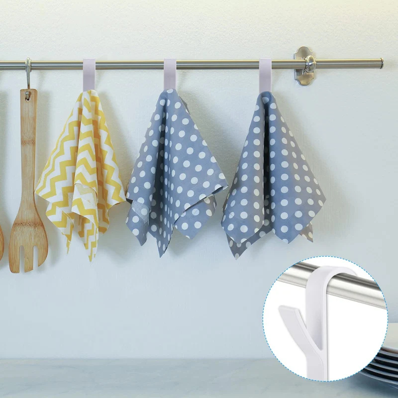 8 Pezzi Ganci per Termoarredo Bagno, Ganci Termoarredo Bagno, Appendi Accappatoio Bagno, Salvaspazio, Gancio Termoarredo Bagno Robusti per Accappatoio, Vestiti e Asciugamani