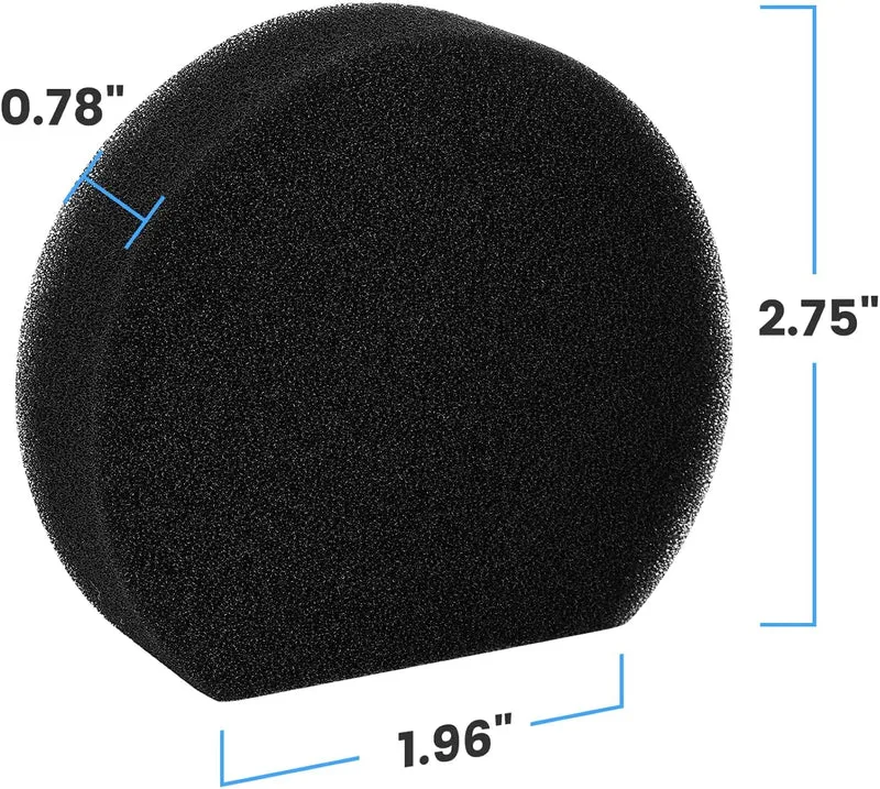 16 Pezzi Filtro di ricambio compatibile con gli aspirapolvere Ariete Handyforce 2761 e 2759, 8 filtri + 8 filtri in schiuma