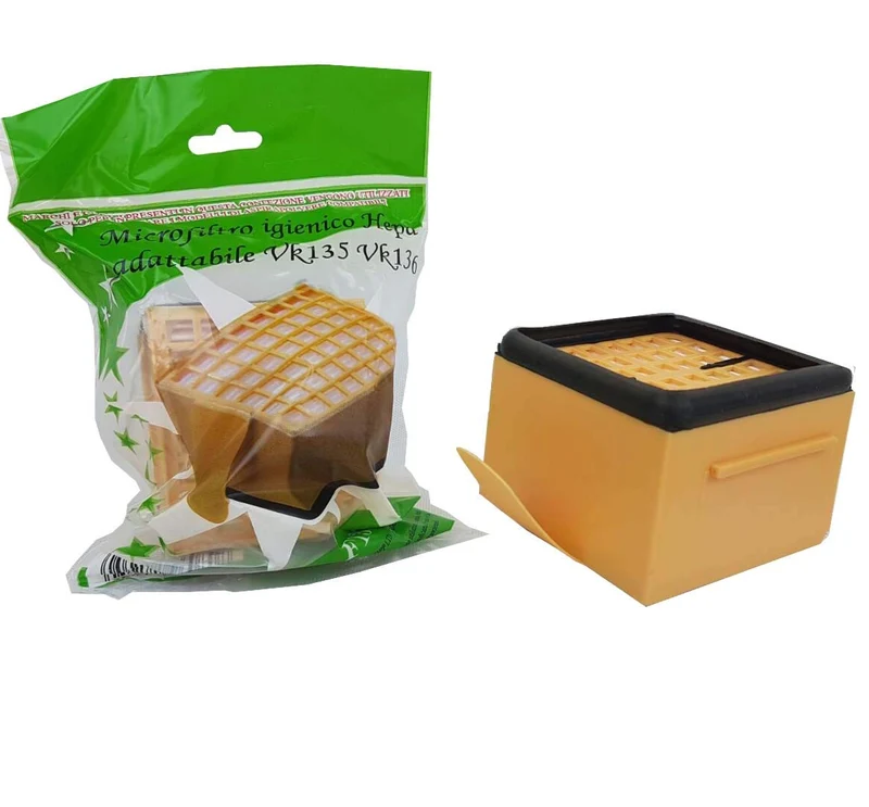 12 Sacchetti 12 profumini 2 filtri hepa 2 filtri motore compatibili aspirapolvere Vorwerk Folletto VK135 VK136 Super Scorta garantito S&G group