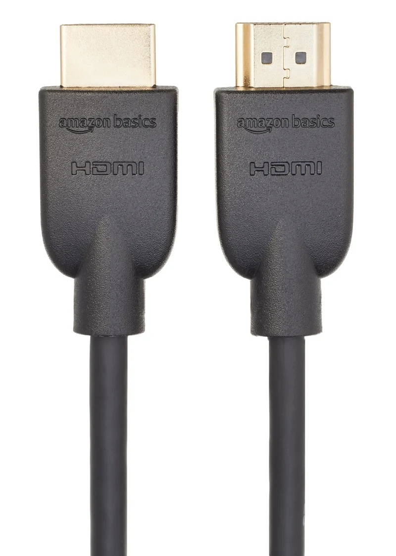 Amazon Basics Cavo Ultra HD HDMI 2.0 ad alta velocità, formati 3D supportati, con Audio Return Channel, 0,9 m, Nero
