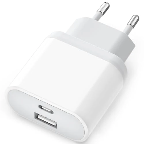 Caricatore USB C Alimentatore 20W Replacement for iPhone 15 Pro Max 14 13 12 11 SE XS XR 8 Plus, Samsung Galaxy, iPad, Presa USBC Tipo C Caricabatterie Spina Rapido Spinotto Adapter Anlikool AC