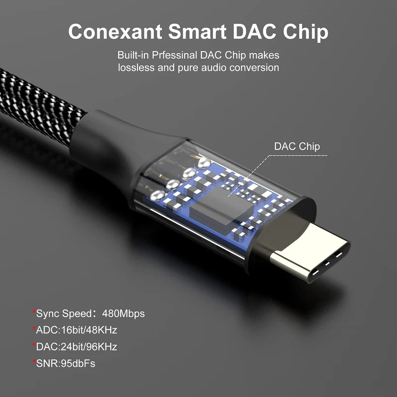 MOSWAG Adattatore jack per cuffie USB C a 3.5mm, adattatore audio USB C a cavo Dongle Aux per Samsung Galaxy S22 S21 S20 Ultra S20 + Nota 20 10 S10 S9 Plus, Pixel 4 3 2 XL, ipad Pro e altro ancora