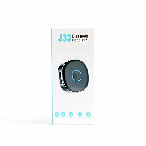 Mohard Ricevitore Bluetooth 5.3, Mini Aux Bluetooth Auto per Stereo/Cuffie Cablate/Altoparlante, Adattatore Bluetooth Auto Jack 3.5 mm, Chiamate in Vivavoce, 16 Ore di Riproduzione, Connessione Doppia