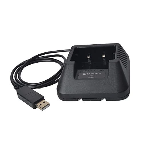 TWAYRDIO Caricabatteria da tavolo per radio bidirezionale Walkie Talkie Caricabatteria da tavolo per Baofeng UV-5R UV-5RA UV-5RB UV-5RC UV-5RD UV-5RE UV-5Replus UV-82 BF-F8HP TYT TH-F8 Ham Radio