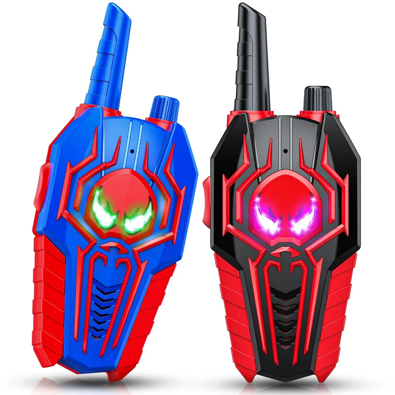 Toyokid Walkie-Talkie Bambini, Giochi Bambini 3 4 5 6 7 8 9 10 Anni Spider Walkie Talkie Regalo Bambino 3-10 Anni Giochi da Esterno per Bambini Giocattoli Bambino 3-10 Anni Regalo Compleanno Bambini