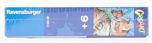 Ravensburger - CreArt Serie D, Gattino e Farfalla, Dipingere con i Numeri, Kit Pittura Bambini, Tema Animali, Cornice Inclusa, Gioco Educativo, Idea Regalo Bambini 9+ Anni, 26x20 cm