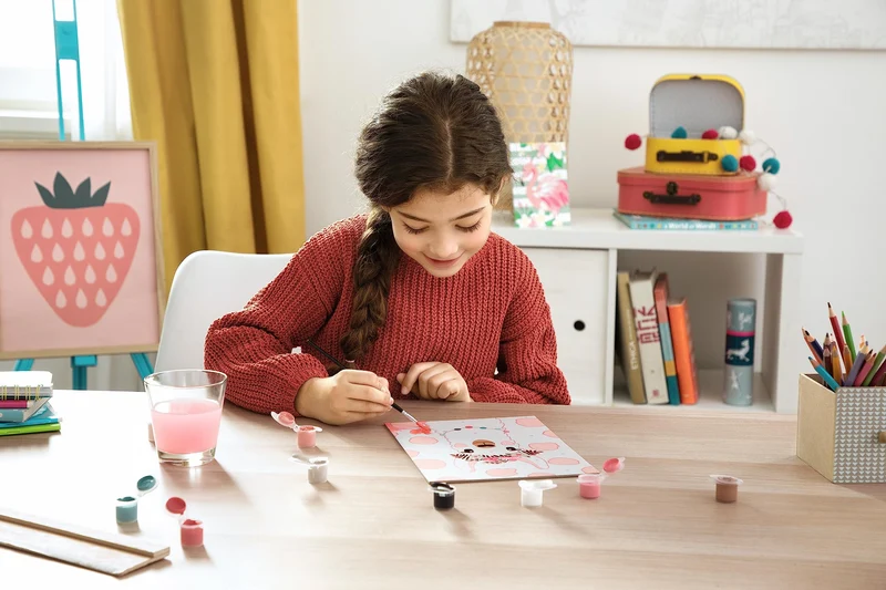 Ravensburger - CreArt Serie D, Gattino e Farfalla, Dipingere con i Numeri, Kit Pittura Bambini, Tema Animali, Cornice Inclusa, Gioco Educativo, Idea Regalo Bambini 9+ Anni, 26x20 cm
