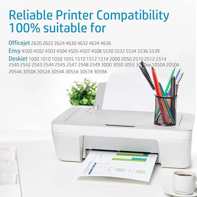 Kogain Rigenerato 301XL Cartuccia d'inchiostro Sostituzione per 301 XL Nero e Colore Compatibile per Envy 4500 5530 5532 Deskjet 1000 1010 1510 2050 2540 3050 OfficeJet 2620 2622 4504 4630 5534