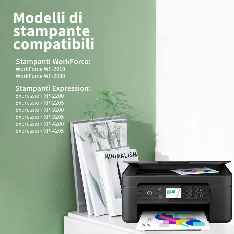 Greenjob 604XL Compatibili per Epson 604 XL Multipack per Expression Home XP-2200 XP-2205 XP-3200 XP-3205 XP-4200 XP-4205 Workforce WF-2910 WF-2930 WF-2935 WF-2950 (10 Pezzi)