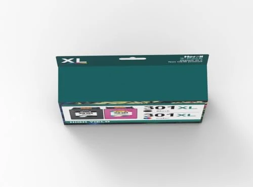 Heroil 301 XL 301XL Cartucce d'inchiostro Rigenerato per HP 301 XL Nero e Colore Compatibile per HP OfficeJet 2620 2622 4504 4630 5534 Envy 4500 5530 5532 Deskjet 1000 1010 1510 2050 2540 3050（2-Pack