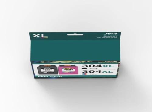 Heroil 304XL Nero e Colore 304 XL Cartucce d'inchiostro Rigenerato per HP 304 XL Nero e Colore per HP DeskJet 2600 2620 2630 3700 3720 3730 3750 3760 3762 3764 Envy 5000 5010 5020 5030 5032 (2-Pack)