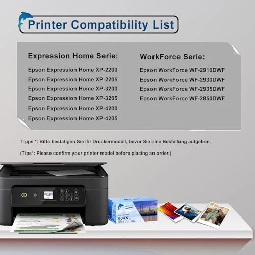 GoToners 604XL Cartucce Compatibili per Epson 604 XL Multipack per XP-2200 XP-2205 XP-3200 XP-3205 XP-4200 XP-4205 WF-2910 WF-2930 WF-2935 WF-2950 (4 Nero, 2 Ciano, 2 Magenta, 2 Giallo)