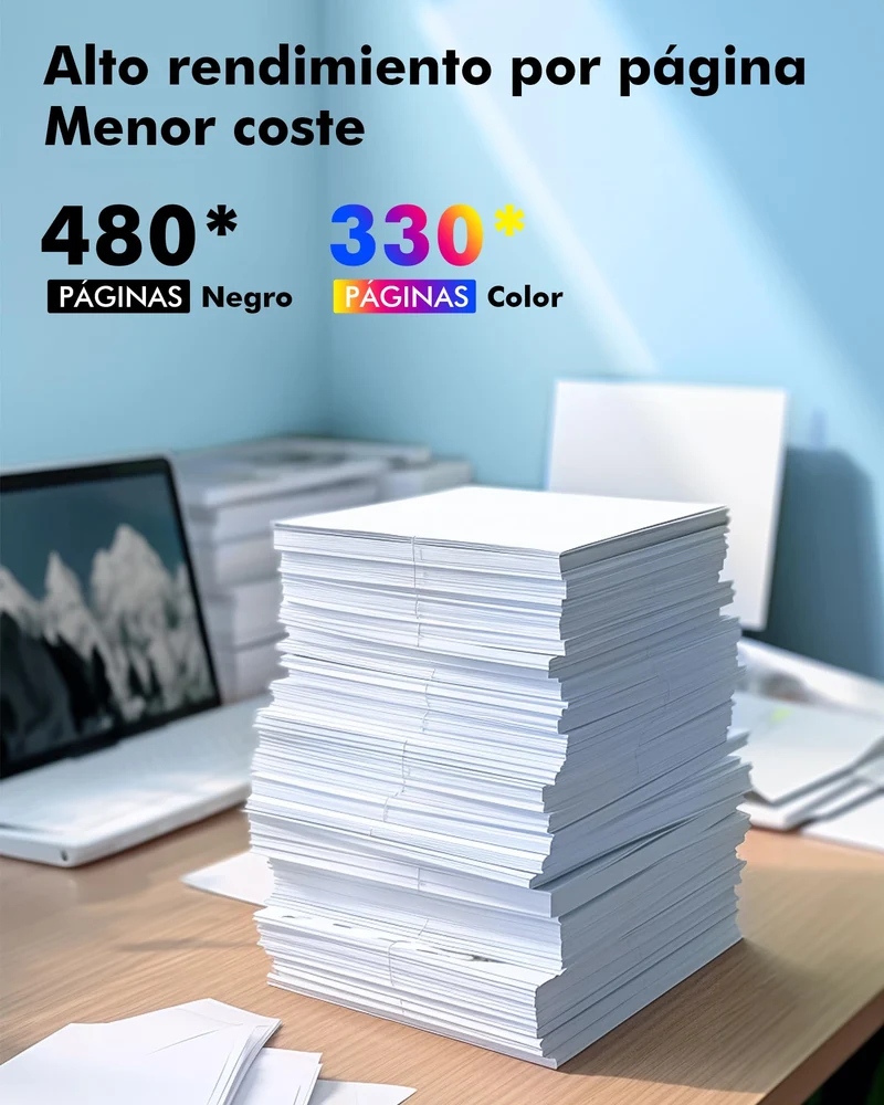 Heroil 302 XL 302XL Cartucce d'inchiostro Sostituzione per HP 302 nero e colore per HP Envy 4520 4522 4525 Officejet 3830 3834 4650 4652 DeskJet 1110 2130 3630 3632 3634 3636 (2-Pack)