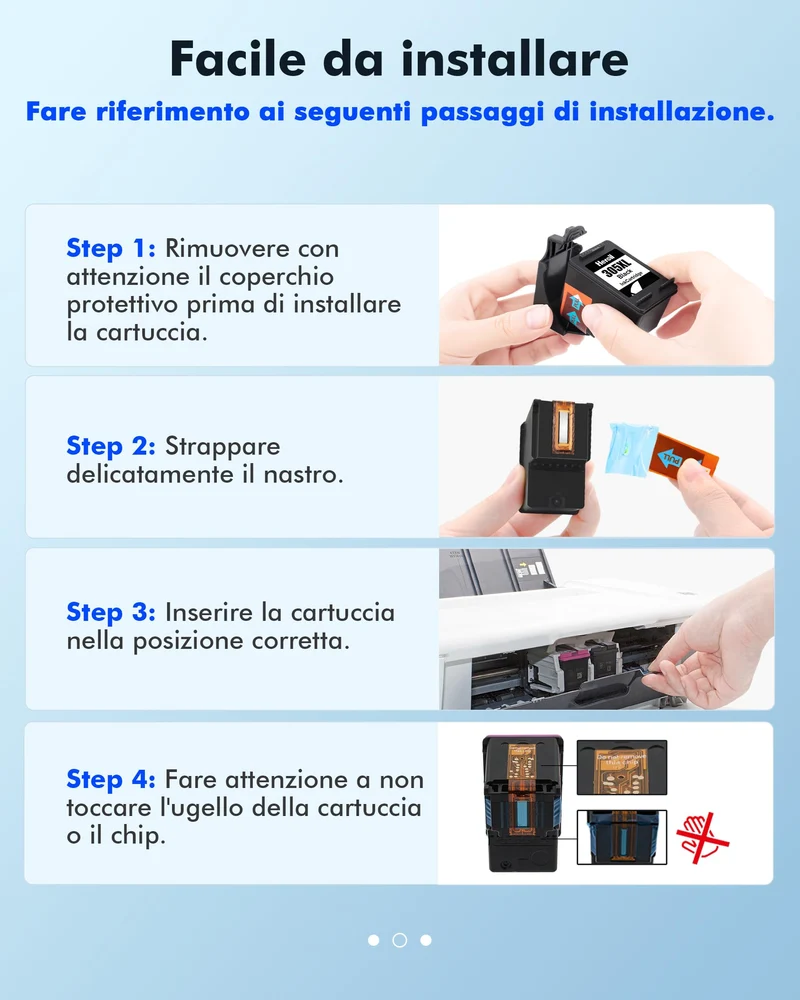 Heroil 305 Nero e Colore 305XL Cartucce d'inchiostro Sostituzione per HP 305 XL Nero e Colore per HP DeskJet 2710 2720 DeskJet Plus 4100 4110 4120 4130 Envy 6010 6020 6030 Envy Pro 6420 6430 (2-Pack)