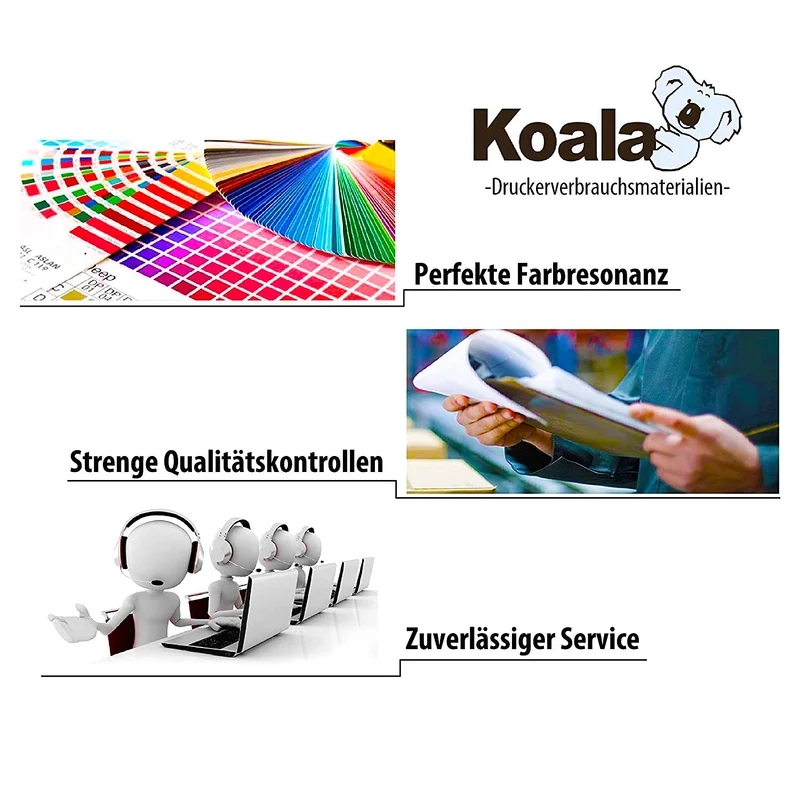 Koala T0715 Cartuccia d'inchiostro Compatibili per Epson T0711 T0712 T0713 T0714 pour Stylus SX100 SX110 SX210 SX215 SX410 SX415 SX510W SX515W SX610FW DX4400 DX7450 DX8400 DX9400F, Pacco din 20